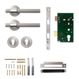 Momo Belgravia Solid Brass Lined Lever Entrance Set In