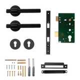 Momo Belgravia Solid Brass Lined Lever Entrance Set In