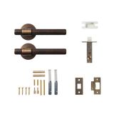 Momo Belgravia Solid Brass Lined Tubular Latch Passage Lever Set In