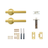 Momo Belgravia Solid Brass Lined Tubular Latch Passage Lever Set In
