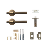 Momo Belgravia Solid Brass Lined Tubular Latch Passage Lever Set In
