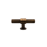 Momo Belgravia Lined T Knob Solid Brass 82mm