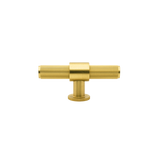 Momo Belgravia Lined T Knob Solid Brass 82mm