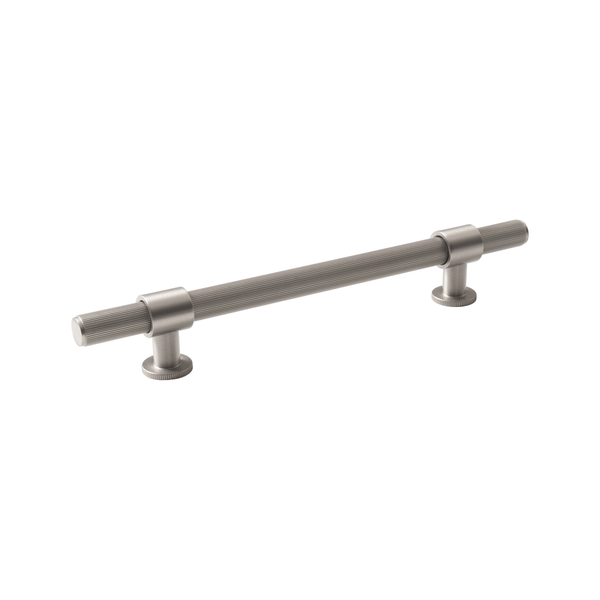 Momo Belgravia Lined Bar Pull Solid Brass 160mm - finish and profile close-up