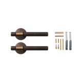 Momo Belgravia Solid Brass Lined Lever Handle Set In