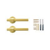 Momo Belgravia Solid Brass Lined Lever Handle Set In