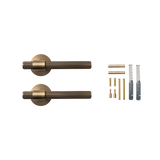 Momo Belgravia Solid Brass Lined Lever Handle Set In
