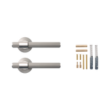 Momo Belgravia Solid Brass Lined Lever Handle Set In