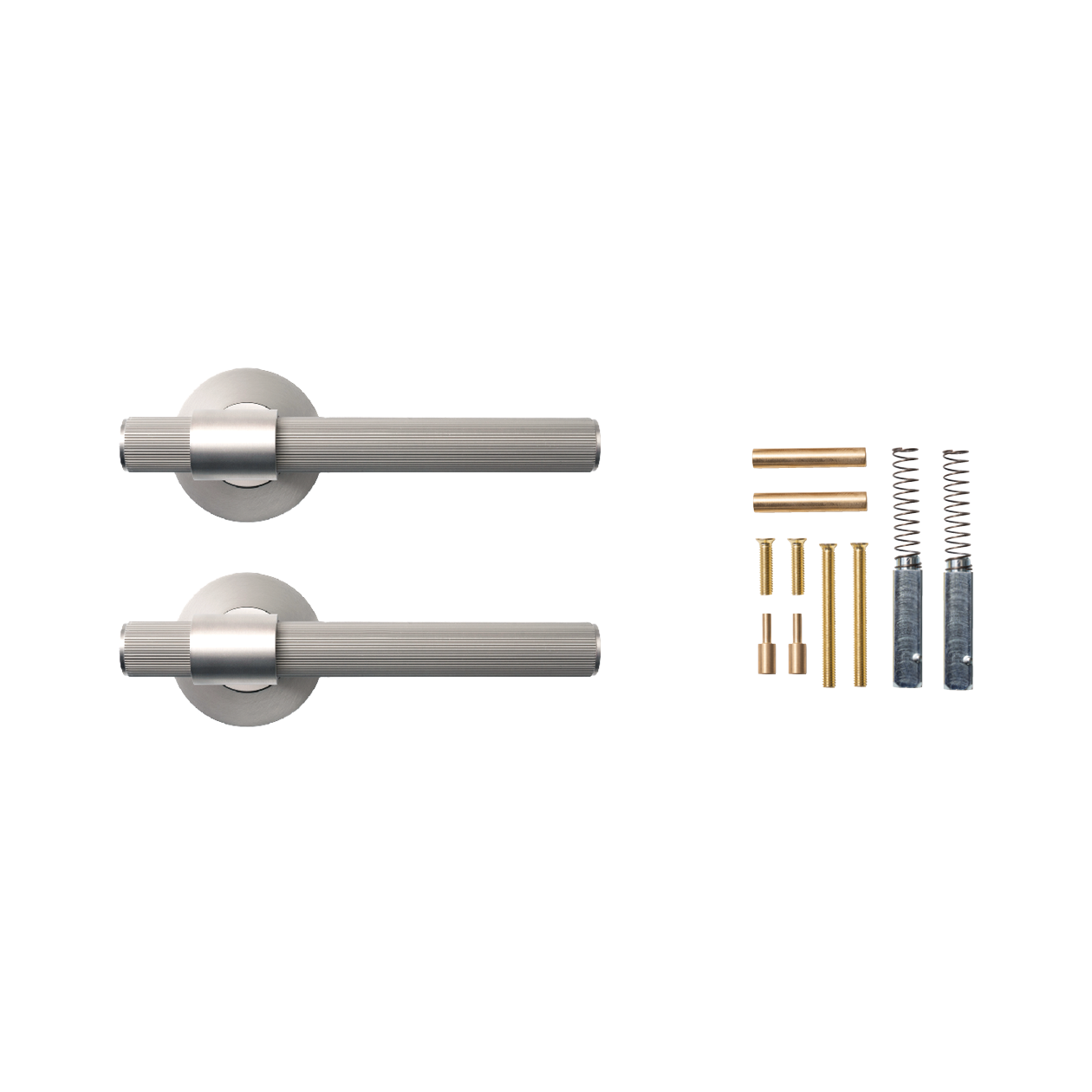 Momo Belgravia Solid Brass Lined Lever Handle Set In