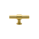 Momo Belgravia Plain T Knob  Solid Brass 82mm