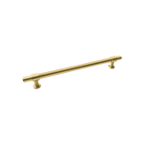 Momo Belgravia Plain Appliance Pull Solid Brass 416mm in Brushed Satin Brass - angled product view