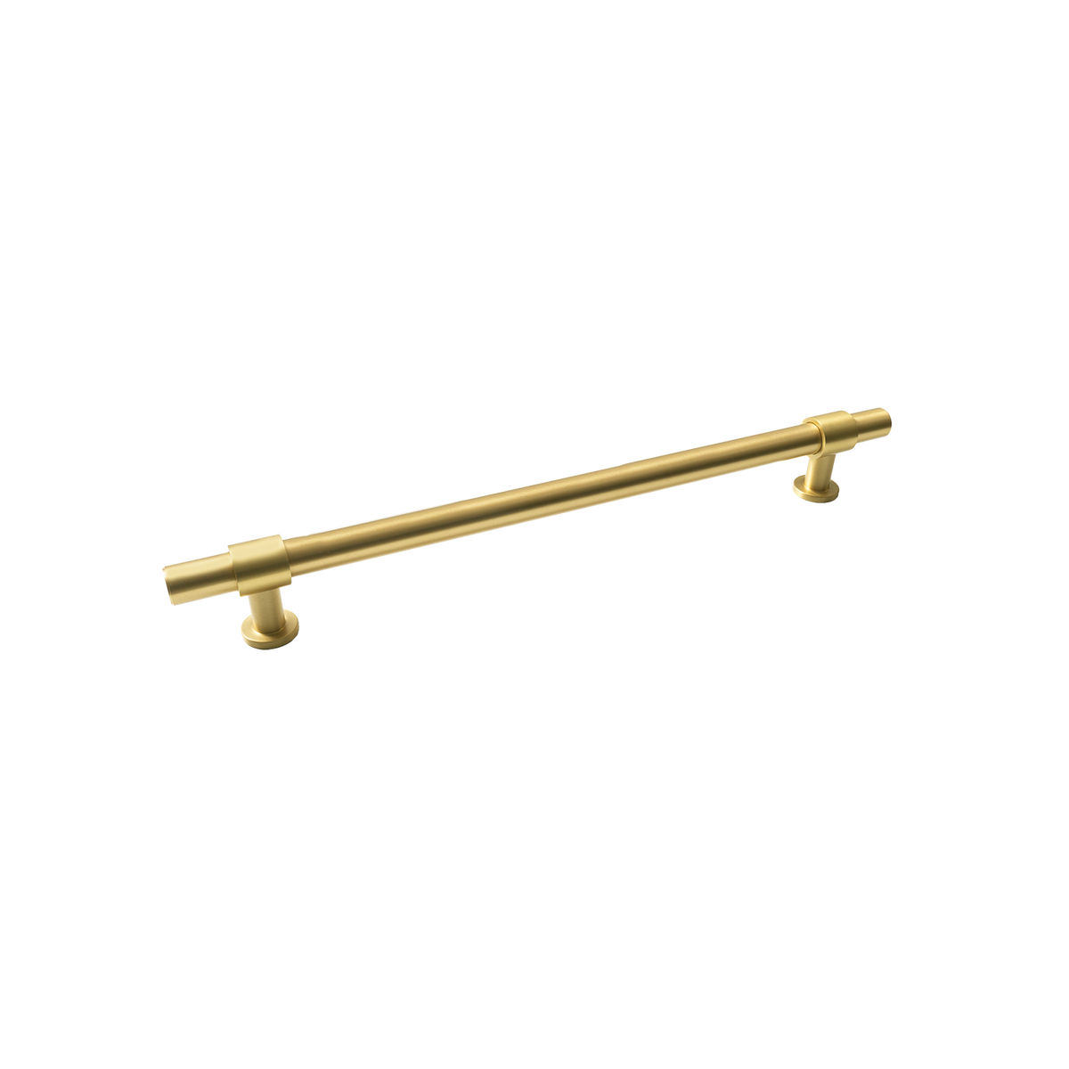 Momo Belgravia Plain Appliance Pull Solid Brass 416mm in Brushed Satin Brass - angled product view
