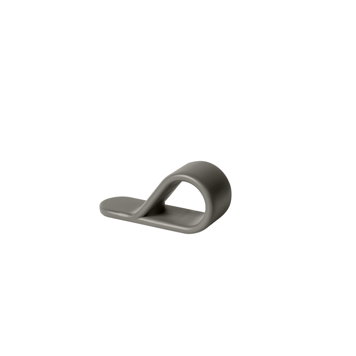 Momo Belt Loop Knob 63mm in Moss Grey - close-up detail view