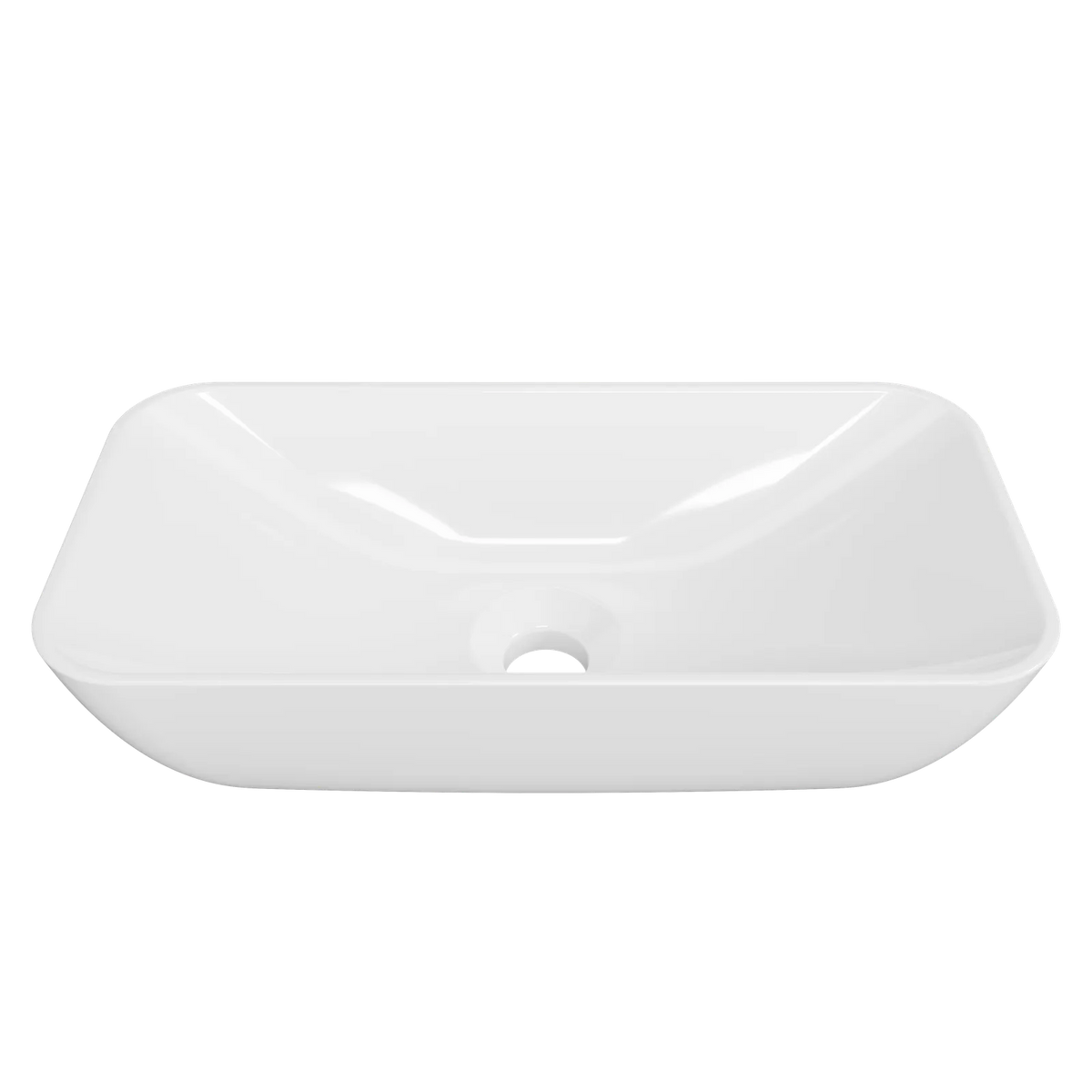 Timberline Bloom Above Counter Basin 475mm Gloss White