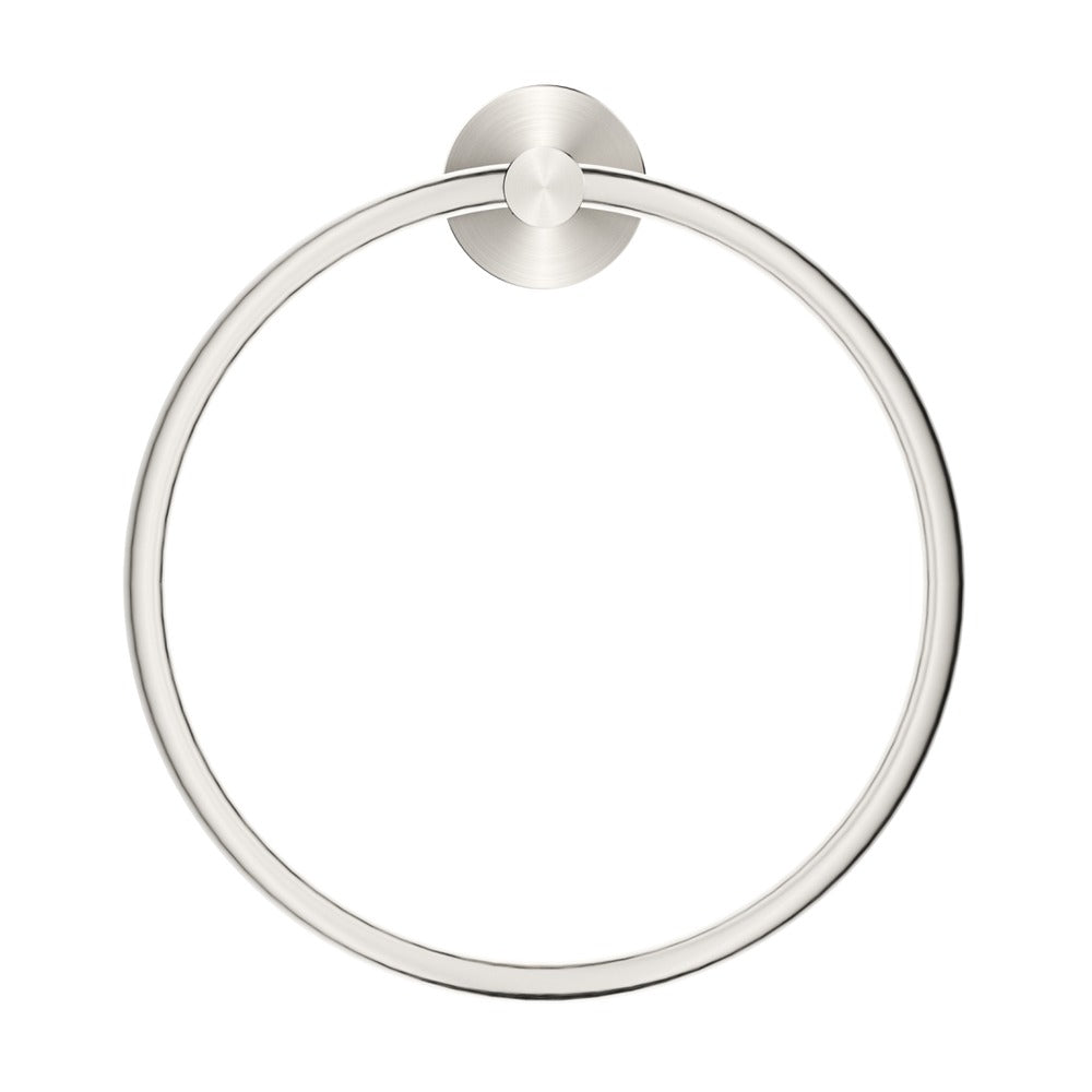 Mica Hand Towel Ring - Brushed Nickel