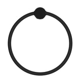 Mica Fluted Towel Ring - Black