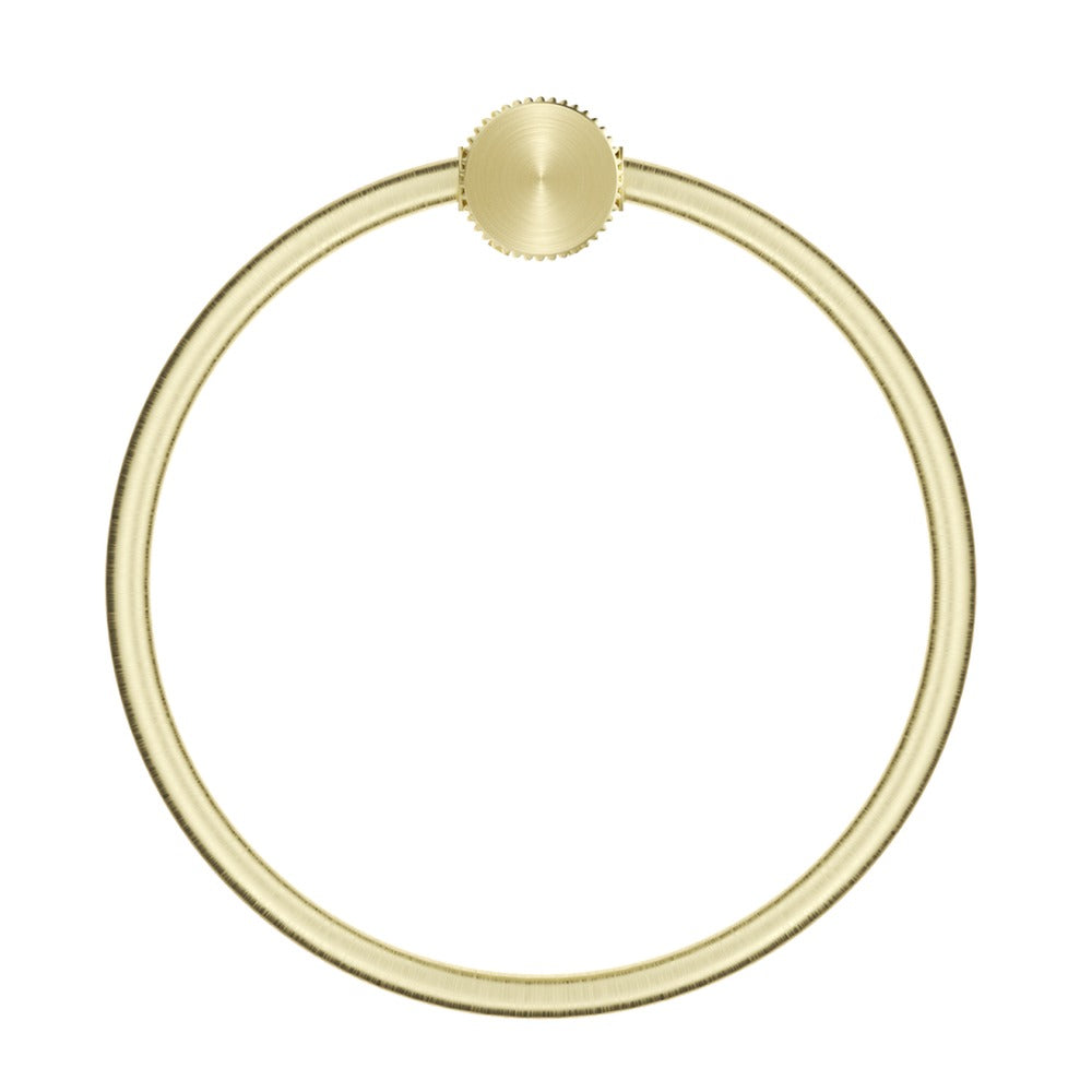 Mica Fluted Towel Ring - French Gold