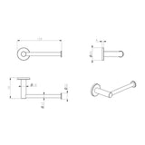 Mica Toilet Paper Holder - Chrome