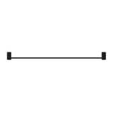 Mica Fluted Single Towel Rail - Black