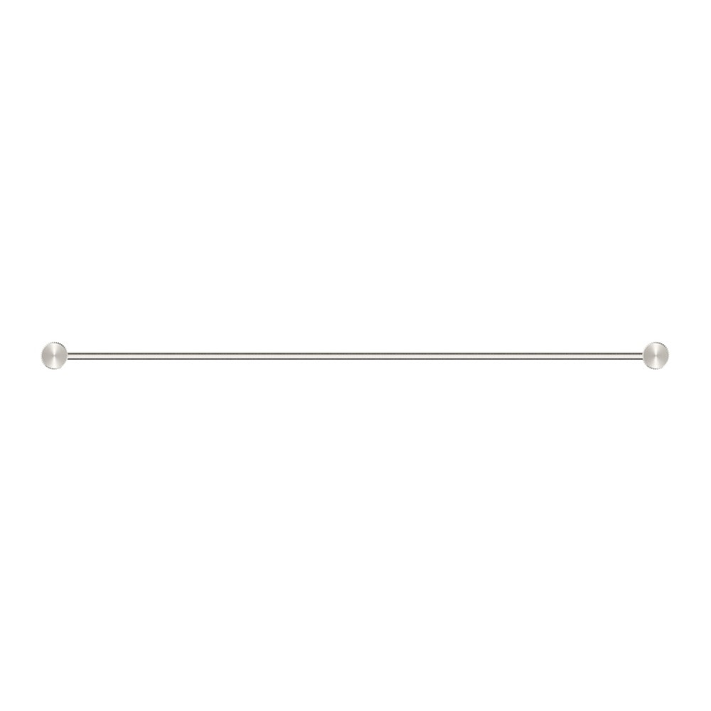 Mica Fluted Single Towel Rail - Brushed Nickel