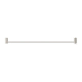 Mica Fluted Single Towel Rail - Brushed Nickel