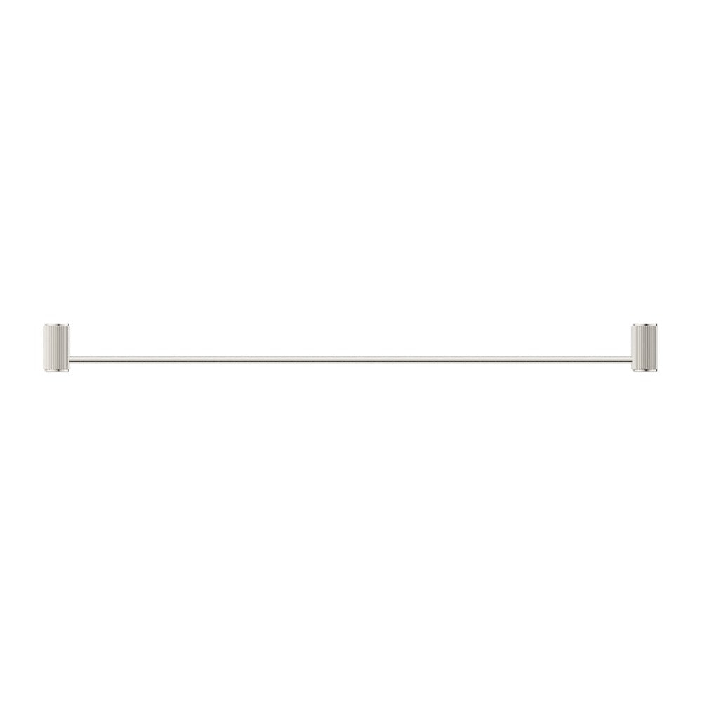 Mica Fluted Single Towel Rail - Brushed Nickel