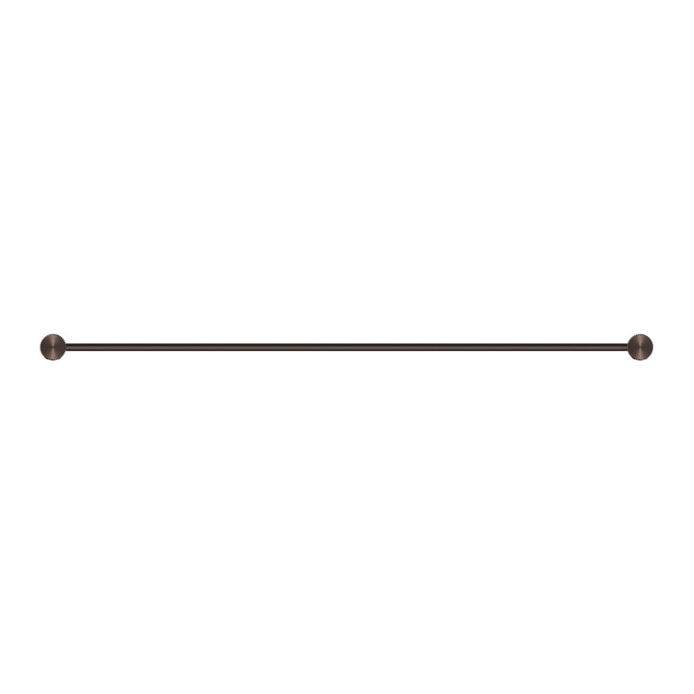 Mica Fluted Single Towel Rail - Dusk Bronze