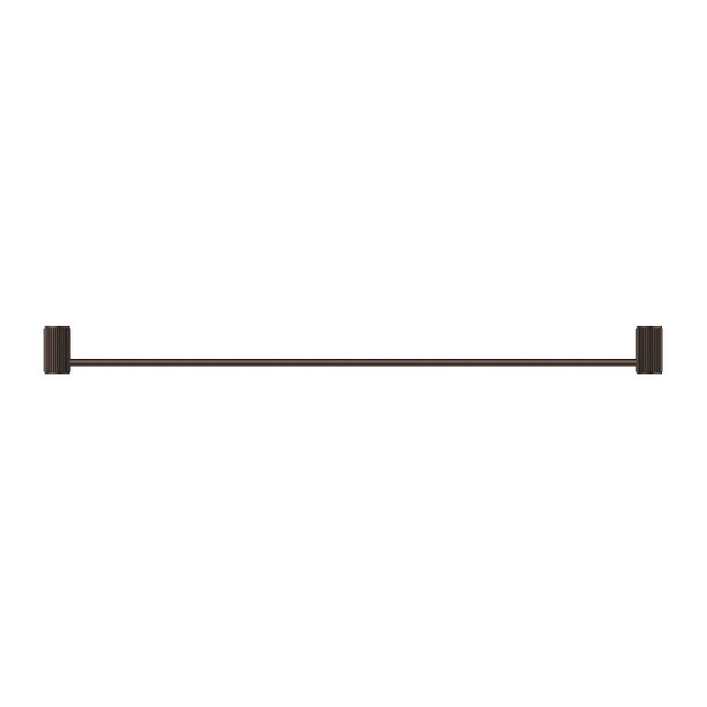 Mica Fluted Single Towel Rail - Dusk Bronze