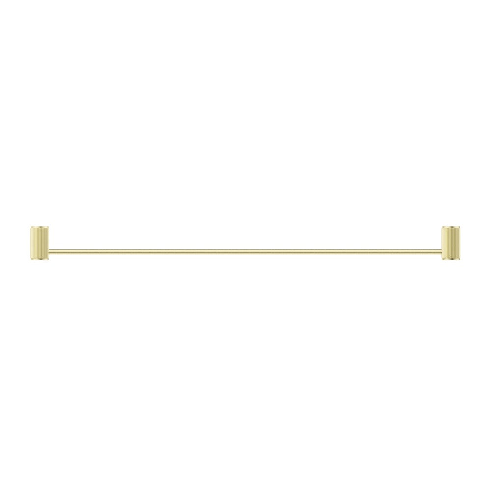 Mica Fluted Single Towel Rail - French Gold