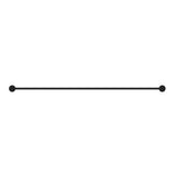 Mica Fluted Double Towel Rail - Black