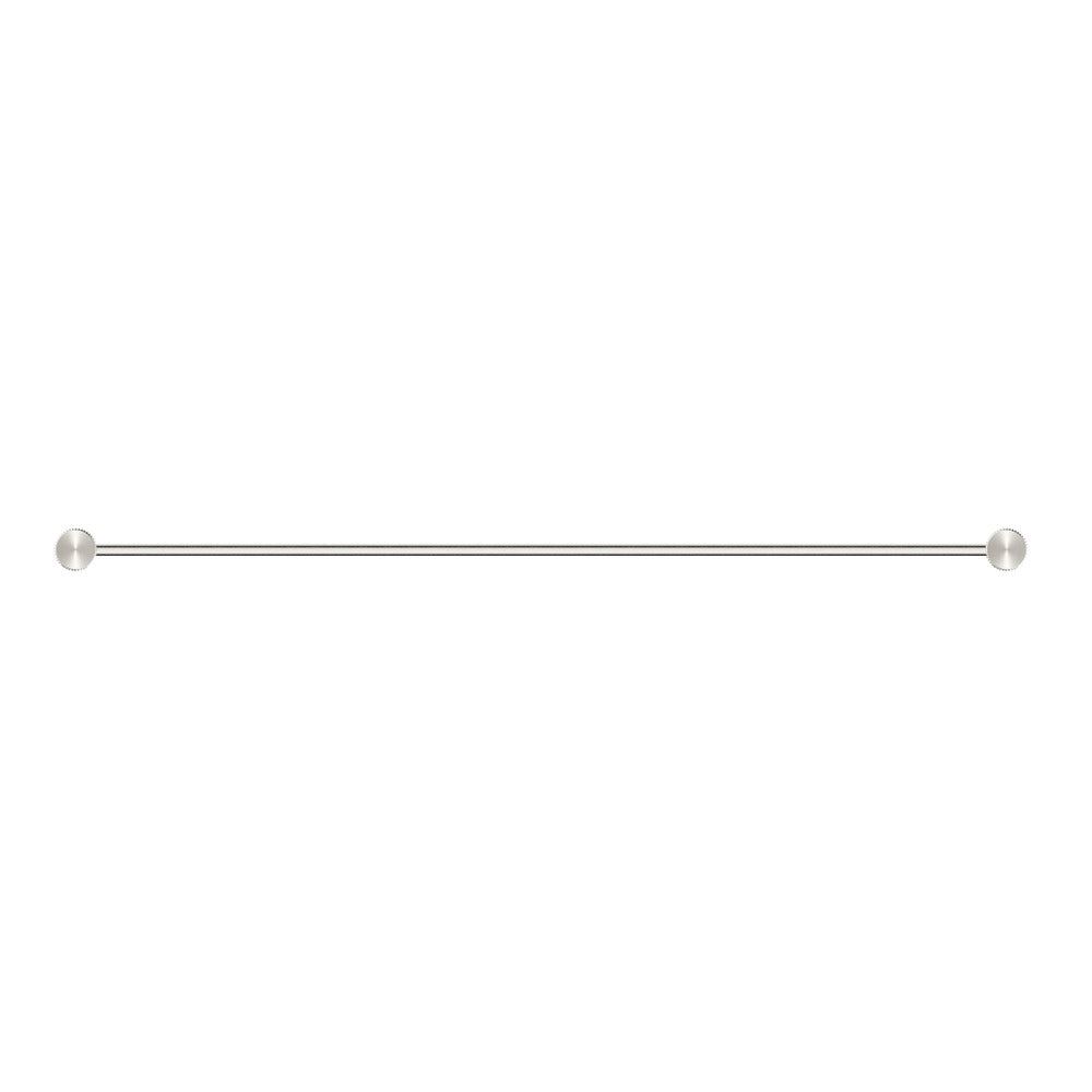 Mica Fluted Double Towel Rail - Brushed Nickel