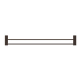 Mica Fluted Double Towel Rail - Dusk Bronze