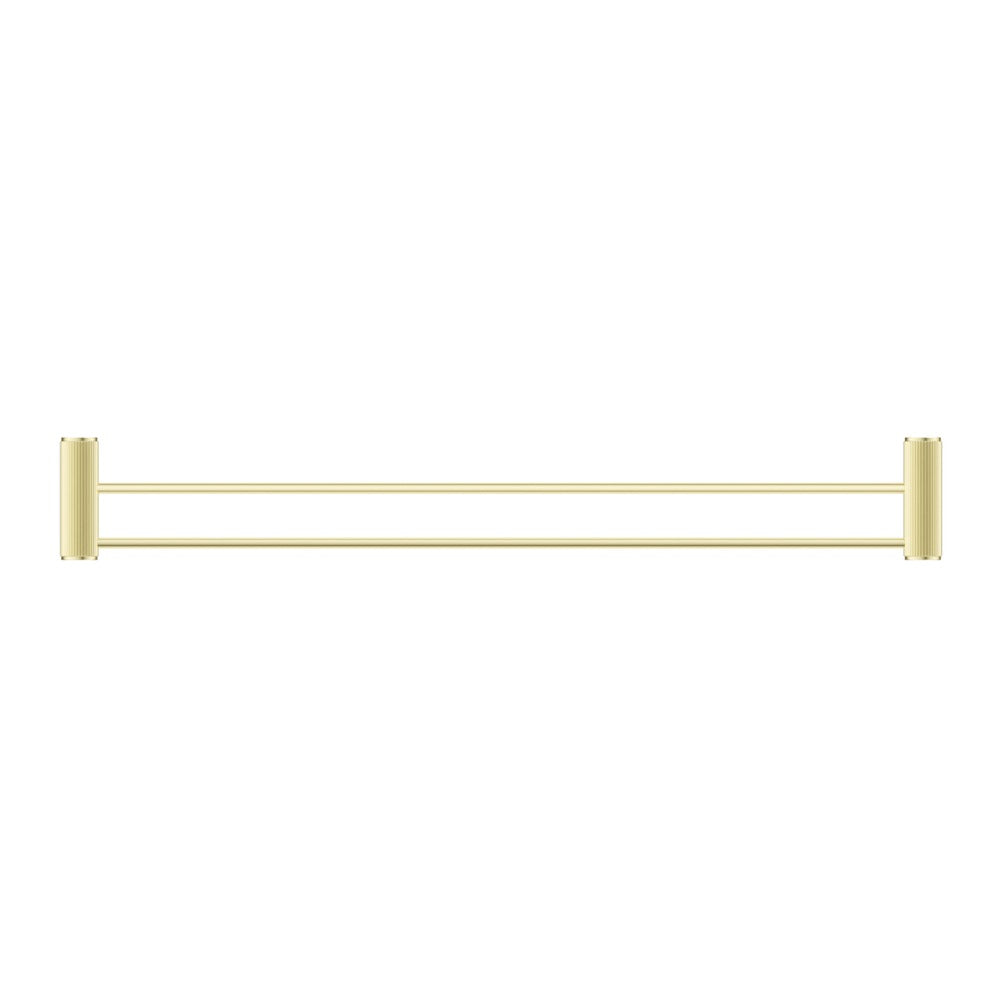 Mica Fluted Double Towel Rail - French Gold