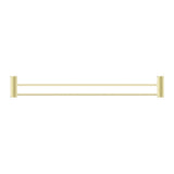 Mica Fluted Double Towel Rail - French Gold