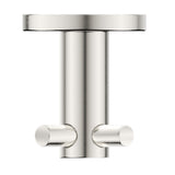 Mica Double Robe Hook - Brushed Nickel