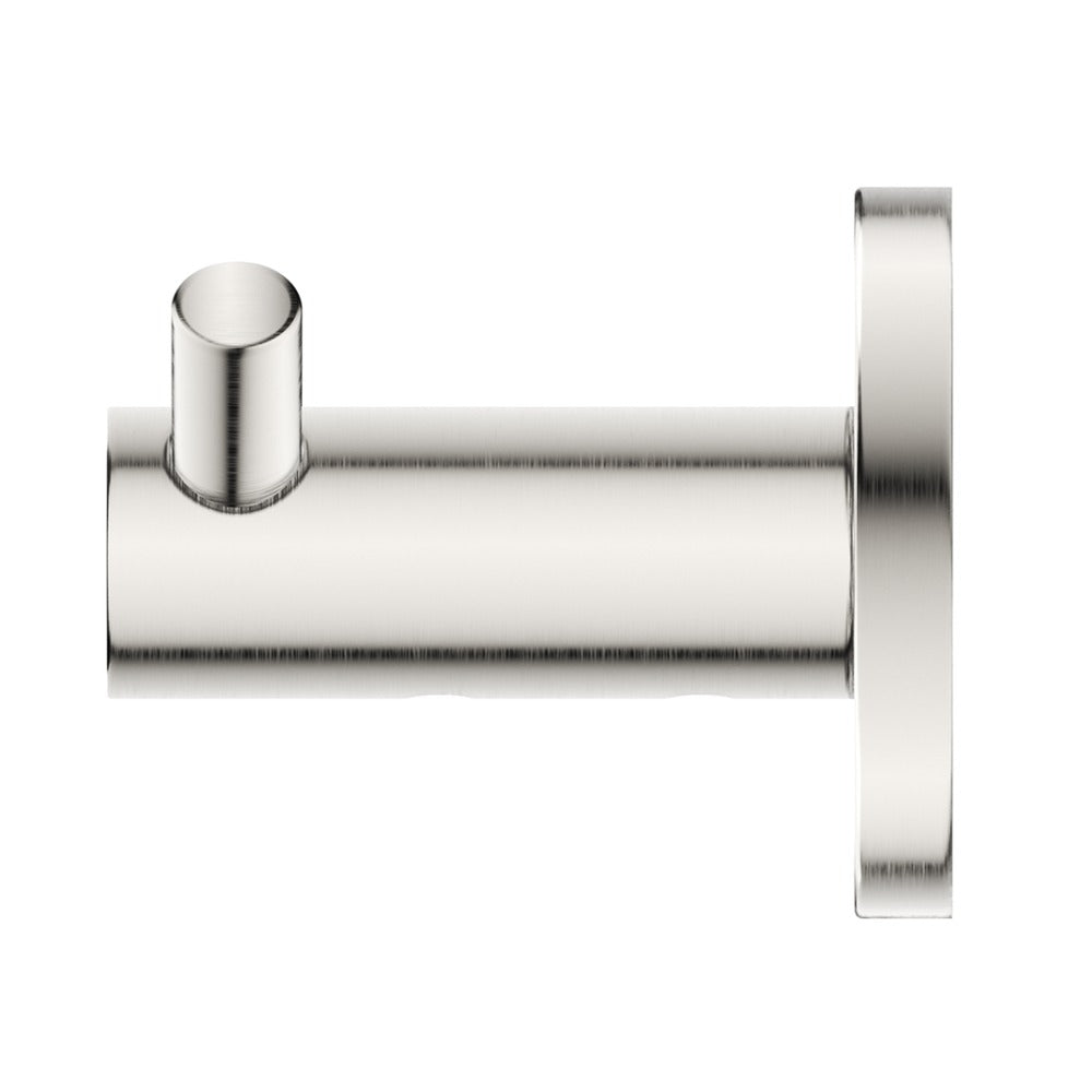 Mica Double Robe Hook - Brushed Nickel