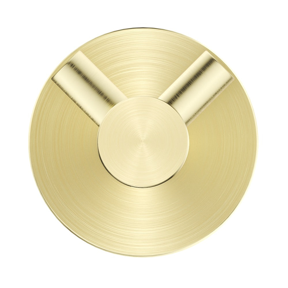 Mica Double Robe Hook - French Gold