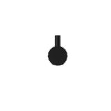 Mica Fluted Robe Hook - Black