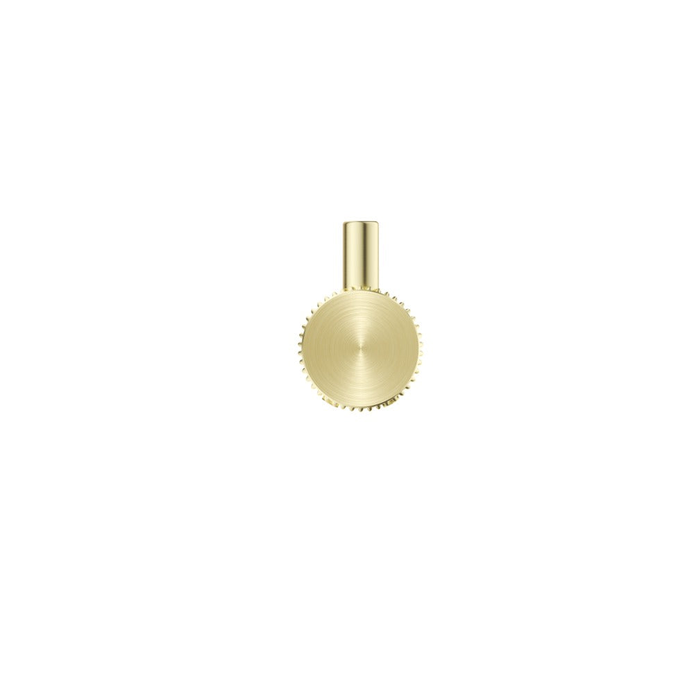 Mica Fluted Robe Hook - French Gold
