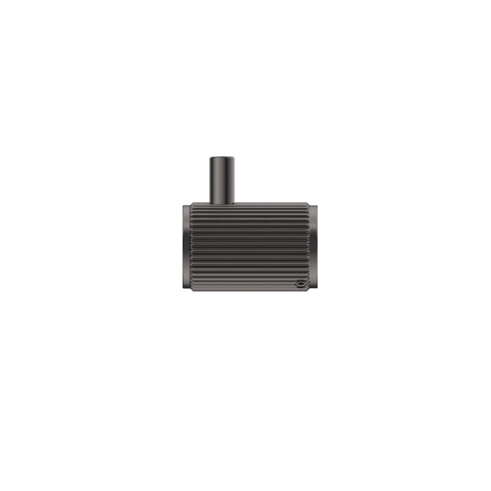 Mica Fluted Robe Hook - Gunmetal