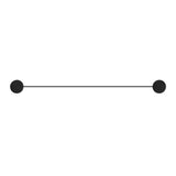 Mica Fluted Stainless Shelf - 400mm - Black