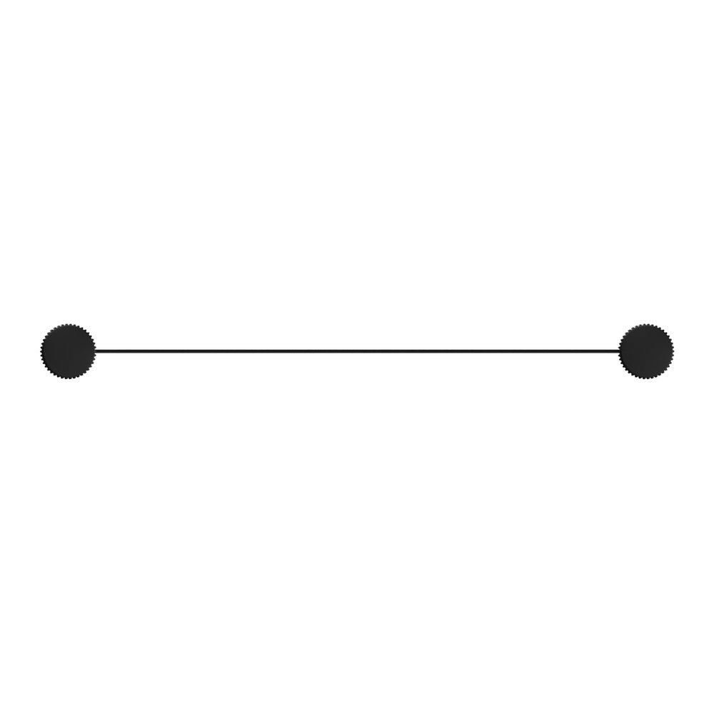 Mica Fluted Stainless Shelf - 400mm - Black