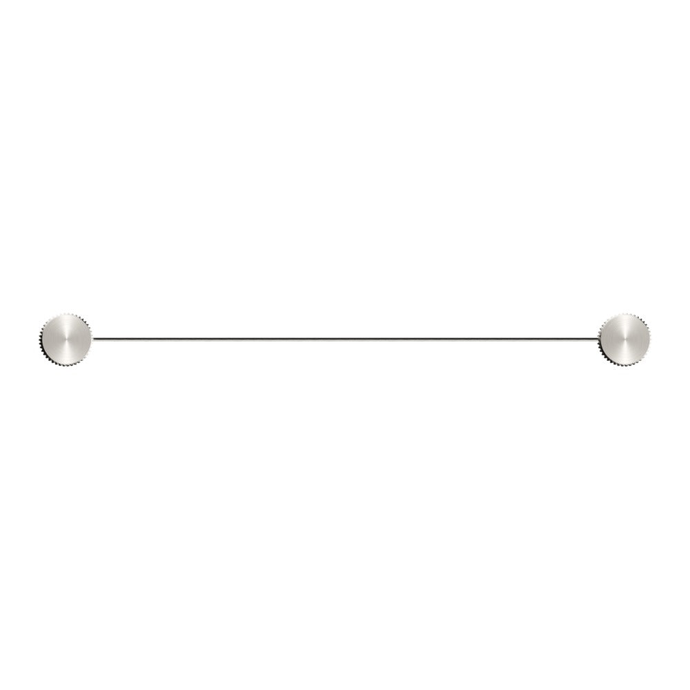 Mica Fluted Stainless Shelf - 400mm - Brushed Nickel
