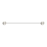 Mica Fluted Stainless Shelf - 400mm - Brushed Nickel