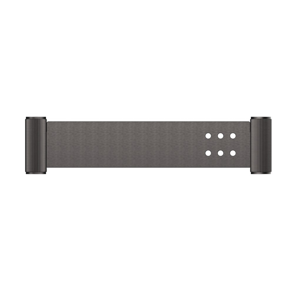 Mica Fluted Stainless Shelf - 400mm - Gunmetal