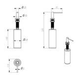 Mica Soap Dispenser - Chrome