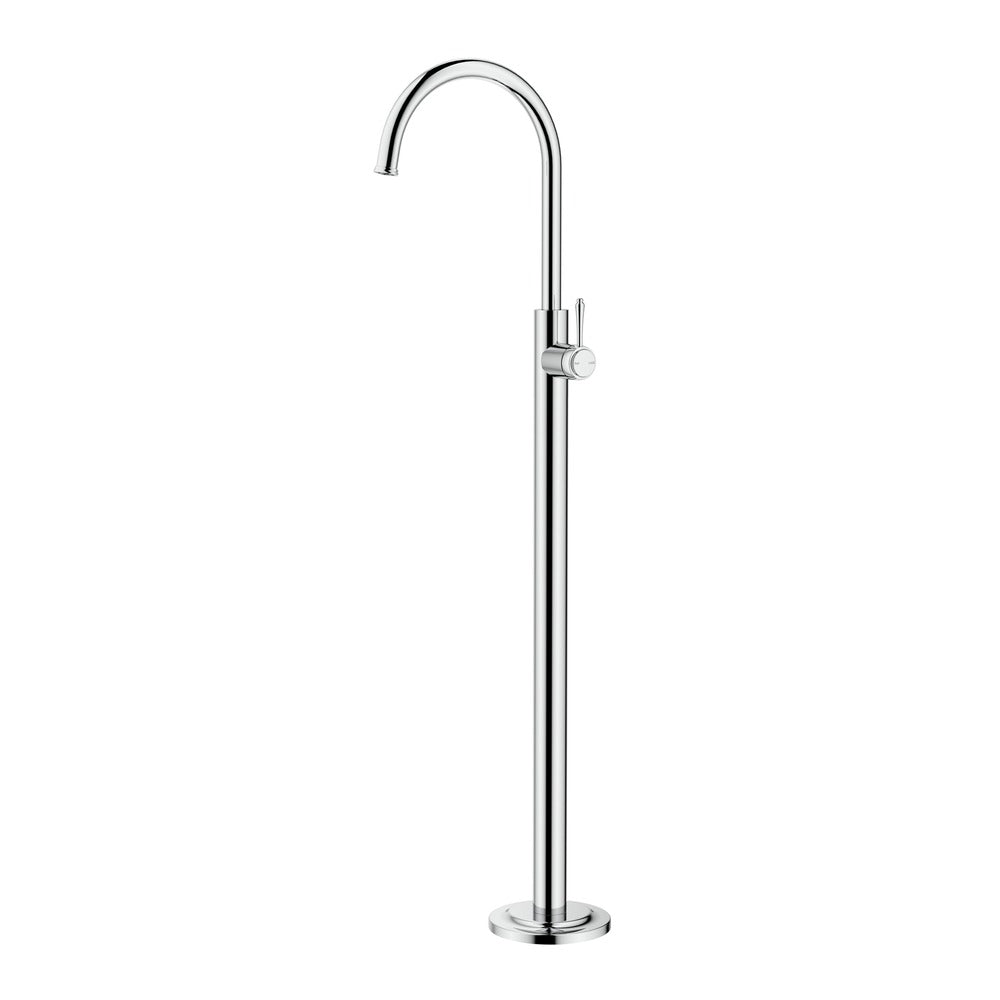 Mica Heritage Freestanding Bath Mixer in Chrome - front view