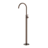 Mica Heritage Freestanding Bath Mixer in Dusk Bronze - rear mounting detail