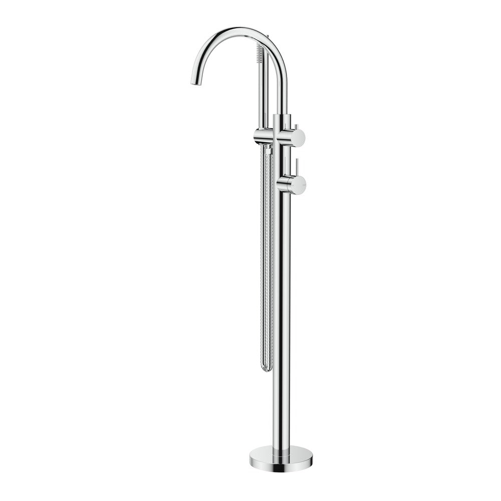 Mica Freestanding Bath Mixer with Hand Shower