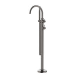 Mica Fluted Freestanding Bath Mixer with Hand Shower